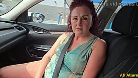 Ali Allure Gets Her Shaved Pussy Teased By Stepson In Lingerie Trailer