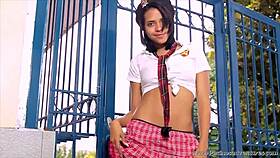 sexy latina student vivi spice dances topless teasing every curve perfectly