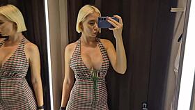 wanna see me try these sexy see-through outfits in the public fitting room? 👀🔥