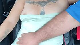 Uber driver gropes tattooed Mexican whore publicly