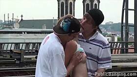 hey, wanna watch cum blast alexis crystal's face in public train threesome?