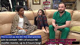 nurse aria nicole moans hard fucked missionary in exam room after hours