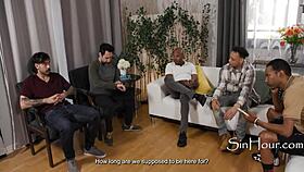 Students, ready for CPR class turning into nasty gangbang orgy?