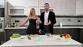 Why stop cooking when Shalina Devine craves that intense DP threesome thrill?