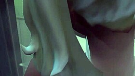 romantic latina bathes in leather for steamy shower anal fantasy vagina play