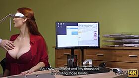 loan4k buxom ginger teen gets hard fucked by agent at casting interview