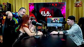 Binho licks that pink pussy so good on the podcast table ruan speechless