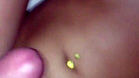 young czech teen strokes cock perfectly in homemade vid, ending with hot cumshot on boobs