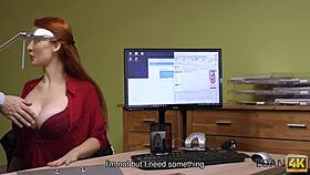 Big titted czech trades pussy for desperate cash loan