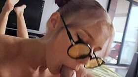 What starts as homework help turns into cute teen's deepthroat masterpiece at teacher's!