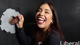 cornudo wife sucks cock bent over for hubby in homemade casting