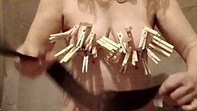 ohh godd i bound my slave girl with clamps n belt so tight today she begged