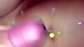 young czech teen strokes cock perfectly in homemade vid, ending with hot cumshot on boobs