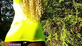 Suck Deep and Fuck Hard: Curvy Ebony Milf Bent Over Doggystyle Pounding