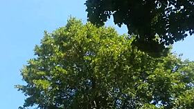 you love watching this awesome brunette get fucked hard doggystyle outdoors right?