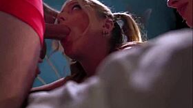 cute lana small and jill taylor tease big cock in late night threesome