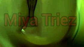 Miya Triez seductively strips revealing her slutty housewife curves for cuckold tease