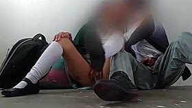 mexican college students fuck hard in storage room