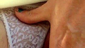 a sexy milf like marilyn monroe masturbates outdoors with dildo