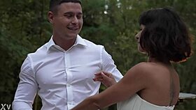 she's squeezing in one last wild mmf threesome with two monster cocks before her wedding day hits