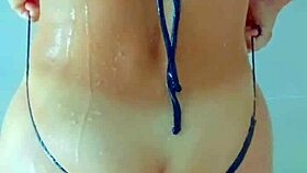 why tease when this tanned latina beauty craves shower massage leading to deep anal? 