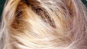 watch this bimbo sissy cuckold get femdom jerk off instructions from glasses domme