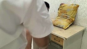 muslim babe bent over clinic table for doctor's big cock pussy pounding checkup