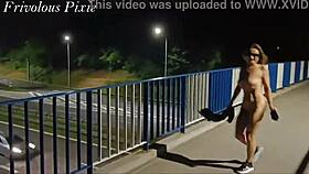 strangers catch horny milf flashing pussy public in wild compilation