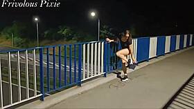 strangers catch horny milf flashing pussy public in wild compilation