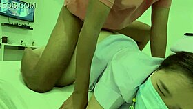 thai nurse lets chubby patient cum in mouth after hardcore hospital fuck