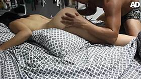 young guy pranks mature latina into wild doggystyle fuck