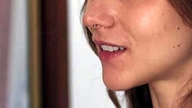 Curvy Brunette Milfs Mindi and Mia Kiss Lick Wet Pussies in Lingerie