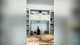 Sugarnadya waxes throbbing fat cock up close