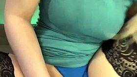 bbw blonde bizzarie masturbates squirts hard in stockings