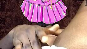 muscular babe's lingerie hides levitating big clit pussy lips