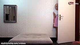 a steamy day unfolds with schnuggie teasing in latex lingerie