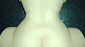 Mandy's tight ass creampied anal fucked hard desk domination gaping