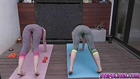 Ashley Lane And Izzy Lush Spread Pussies Wide, Lick And Feed The Stud Everything