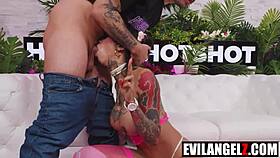 i can't stop gagging on this cock it feels so nasty and deep