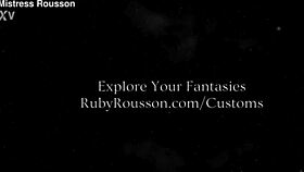 feel the chastity torment build to explosive release with ruby rousson's commands!
