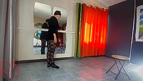 regina noir spanks bad ballerina's ass scolds fucks mouth and pussy in studio