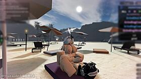 indoor pool wasn't enough so we fuck hard on the beach