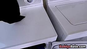 come on slut suck that cock deep in the laundry room now