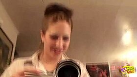 AFTER THE SHOOT THESE TWO LESBIANS FUCK BACKSTAGE HORNY