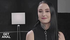 Alternative babe Sharlotte Thorne's tight ass wrecked by massive BBC post-interview