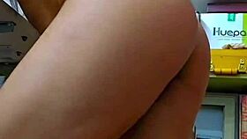 kalena mitrak pays mechanic with blowjob and cum in tool room