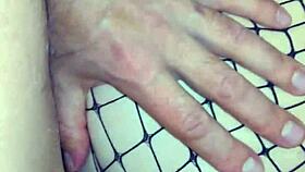 Watch her ass holes close-up while she masturbates homemade