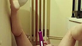 i'm your slave eating from bowl humiliated with buttplug