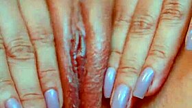 gorgeous brunette teen reveals pinkest tightest shaved pussy in baby doll