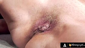 mommys naughty girl fingers deep hot cougar pussy after bath tease lick